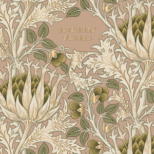 William Morris Birthday Wishes Card