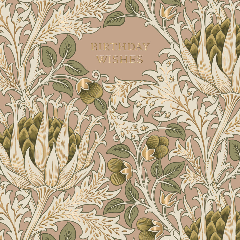 William Morris Birthday Wishes Card