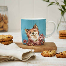 Load image into Gallery viewer, “Poppy Field“ Fox Large Mug By Wrendale Designs
