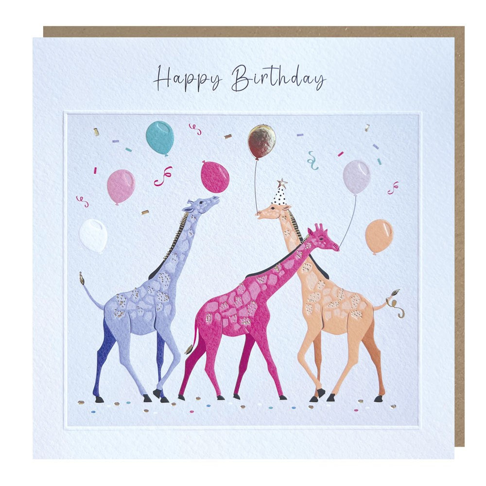 Giraffe Birthday Card