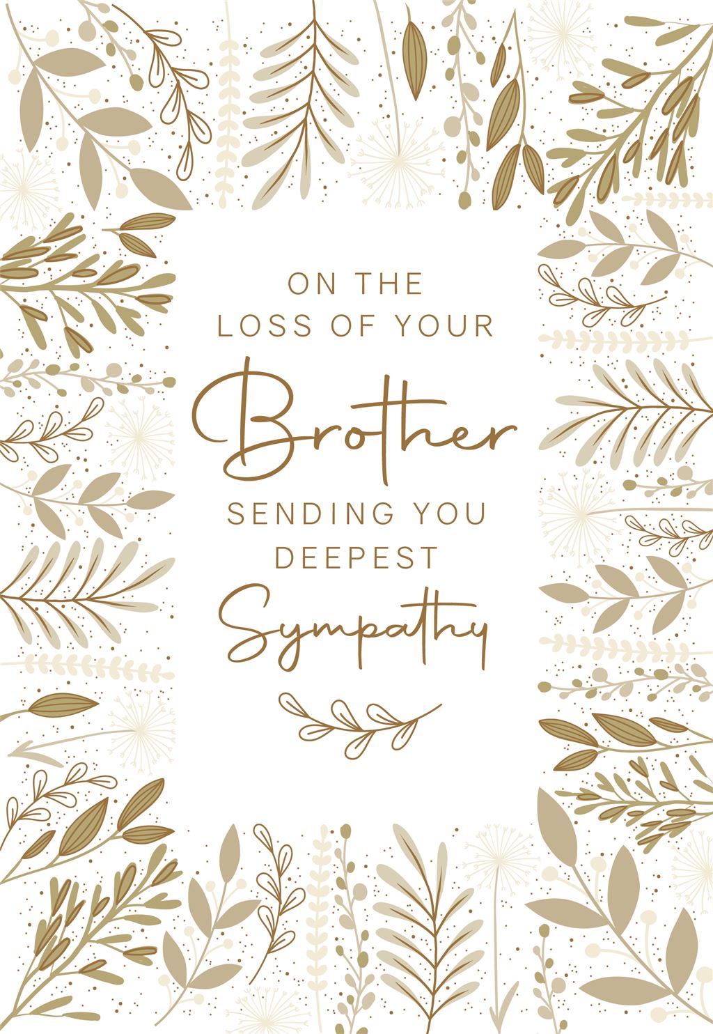 Brother Sympathy Card