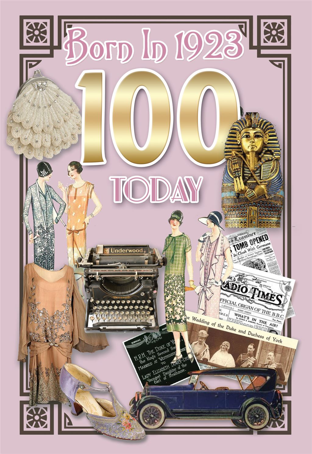 Born in 1923,  100,  100th Birthday Card