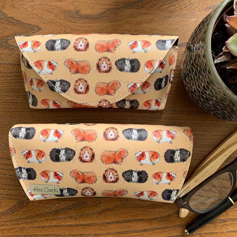 Guinea Pigs Glasses Case By Alex Clark