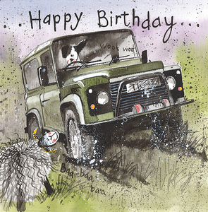 Land Rover Birthday Card