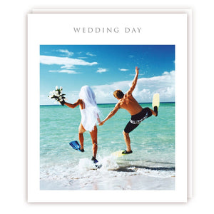 Funny Wedding Day Beach Scene