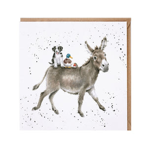 Donkey Blank Card by Wrendale Designs