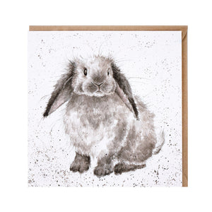 Rabbit Blank Card by Wrendale Designs