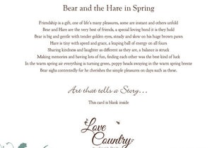 Bear & Hare in Spring Card