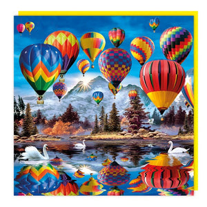 Hot Air Balloons Lenticular 3D Blank Card