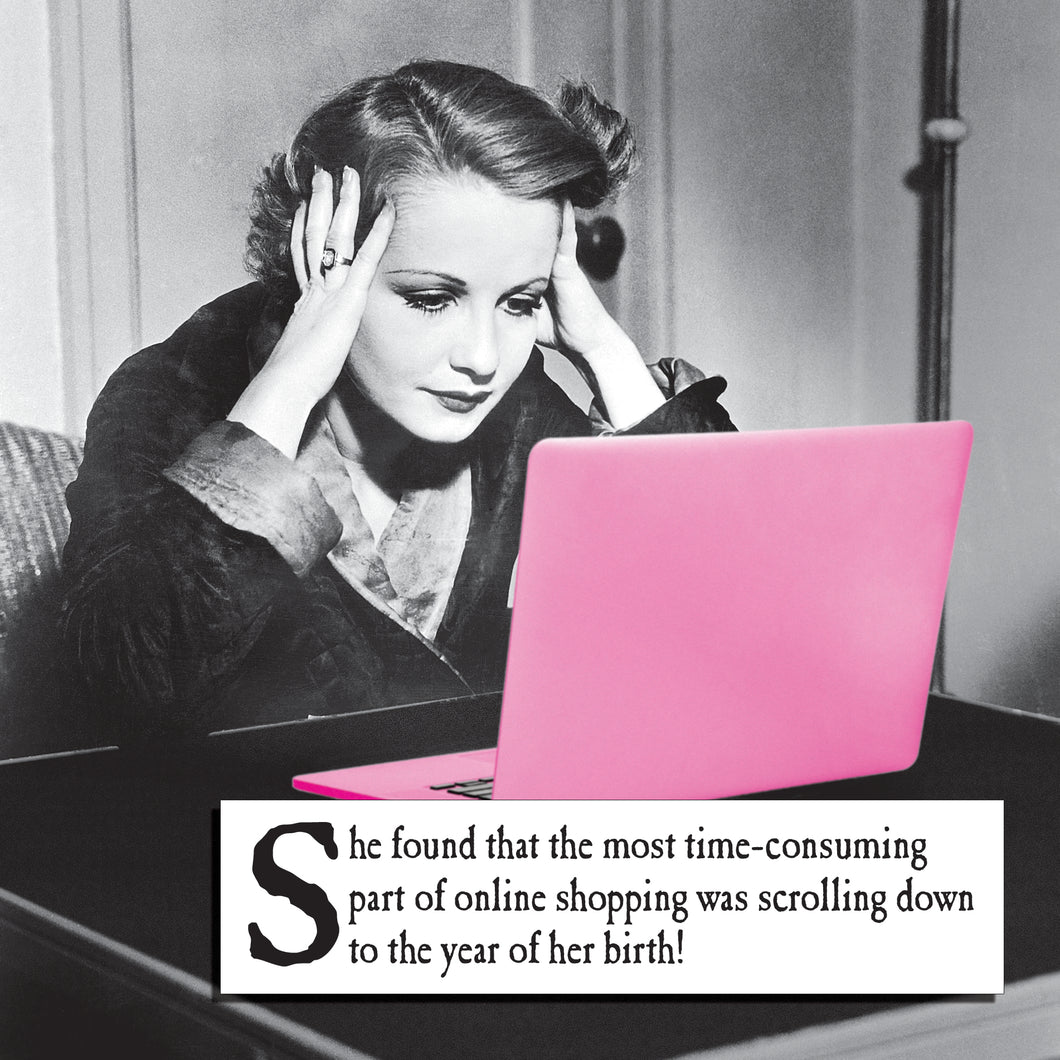 Online Shopping Birthday Card