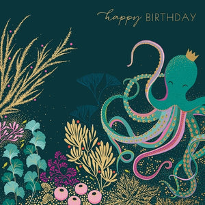 Octopus Birthday Card