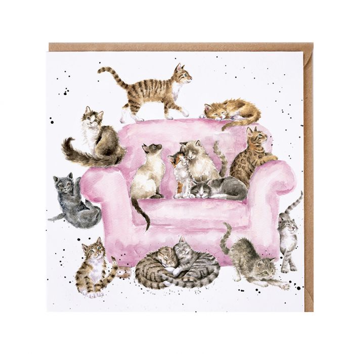 Cats Blank Card by Wrendale Designs