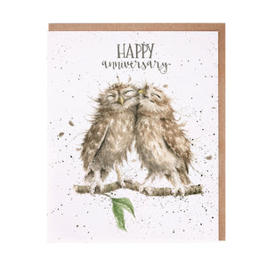 Owl Anniversary Card by Wrendale Designs