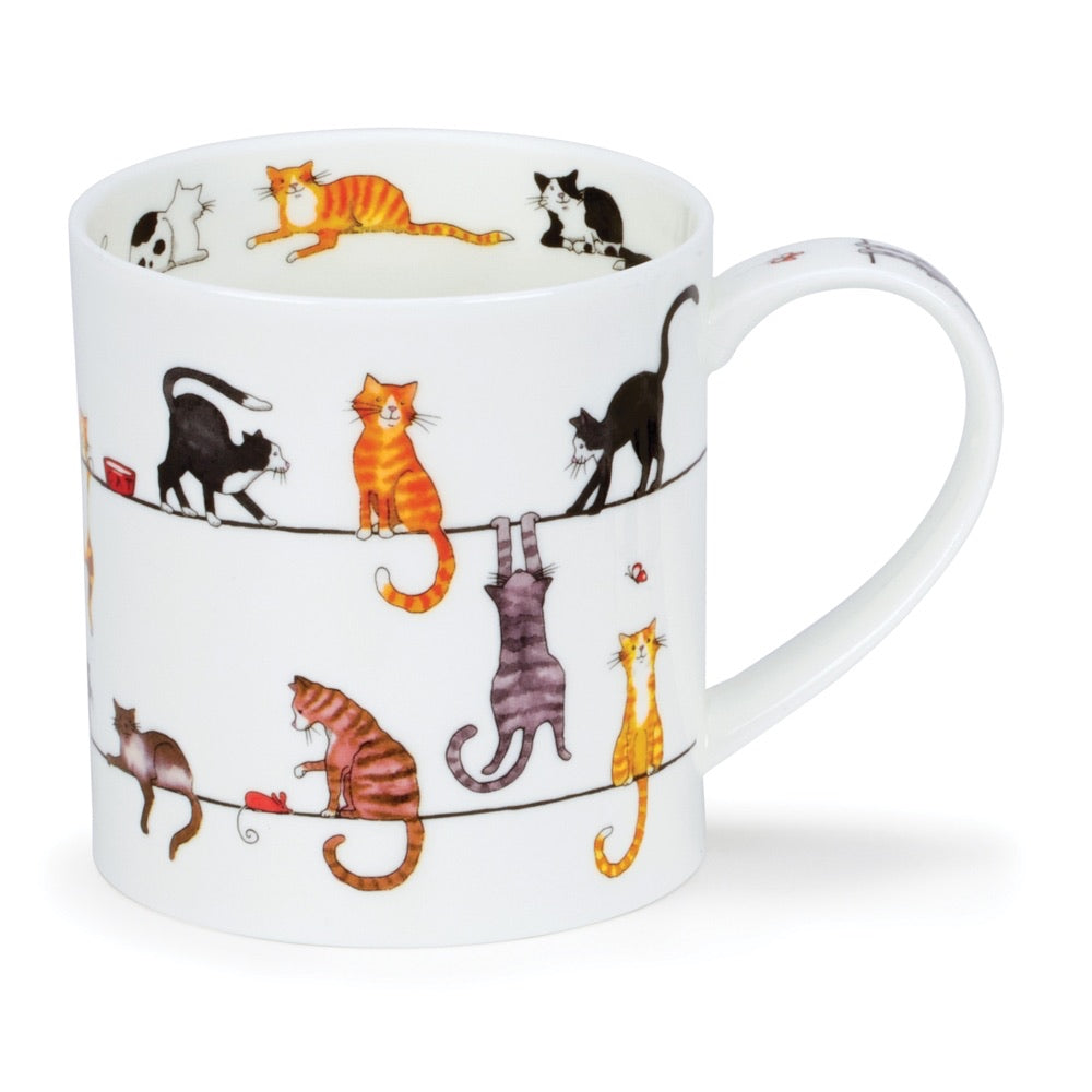 Dunoon Fine Bone China Cat Mug