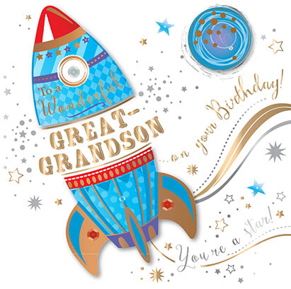 Great Grandson Rocket Card