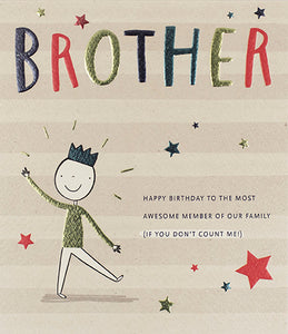 Brother Birthday Card