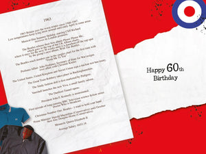 Born In 1963, 60 Today,  60th Birthday Card