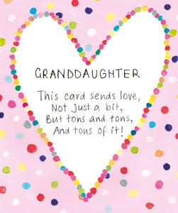 Granddaughter Birthday Card