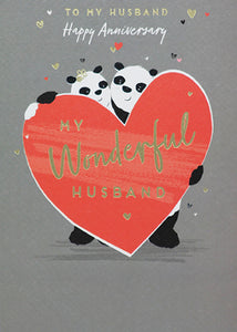 Husband Wedding Anniversary Card