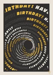 Happy Birthday Spiral Card