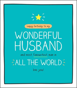 Wonderful Husband Birthday Card