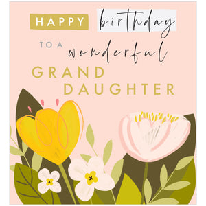 Granddaughter Birthday Card