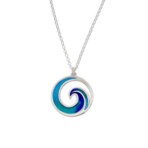 Enamel Silver Necklace