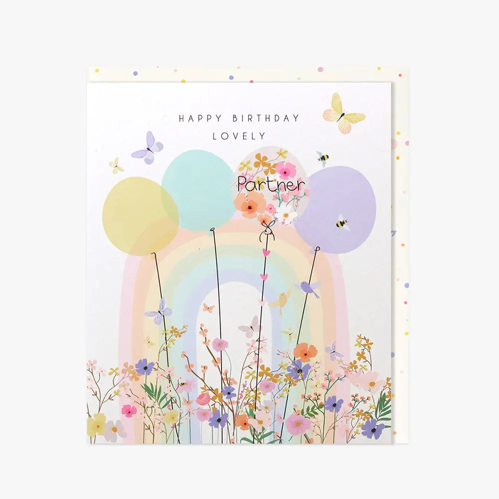 Lovely Partner Birthday Card