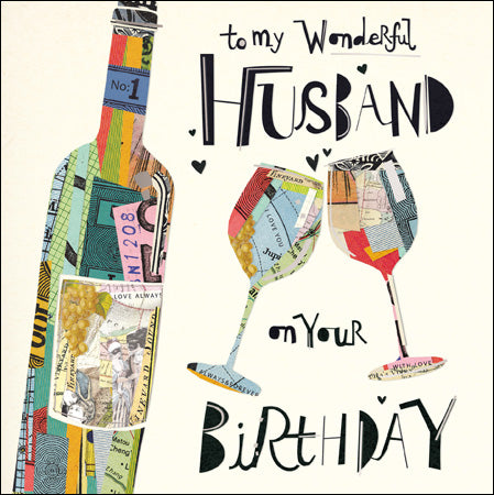 Wonderful Husband Birthday Card