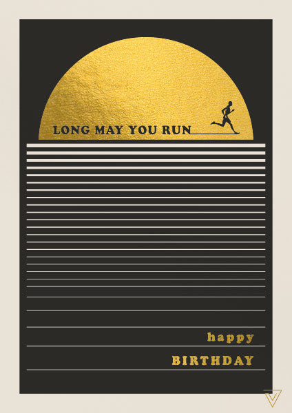 Running Birthday Card