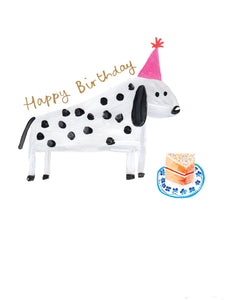 Spotty Dog Birthday Card