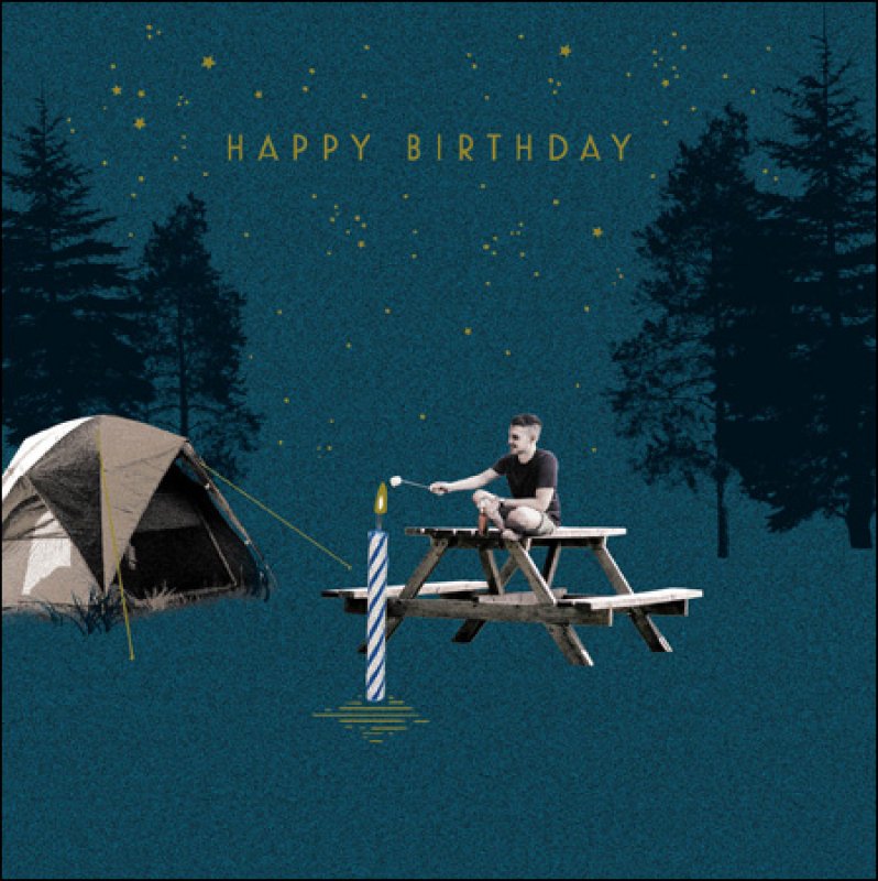 Camping Birthday Card