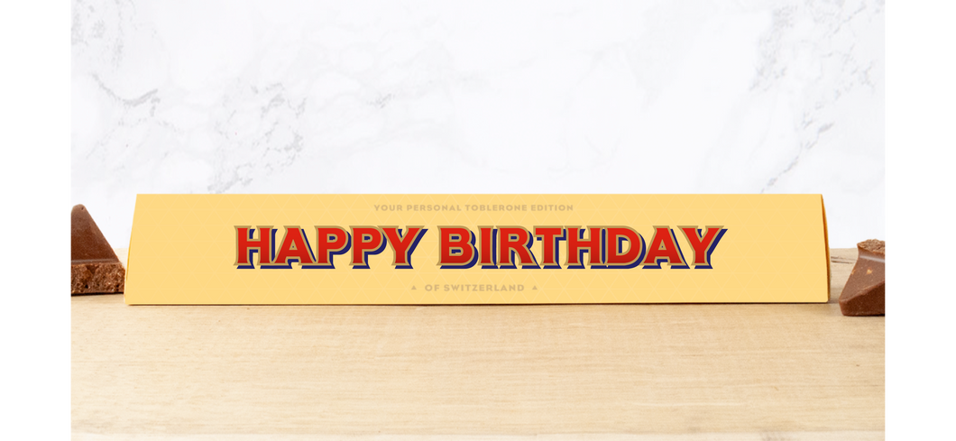 Happy Birthday Personalised Toblerone