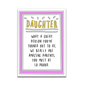 Daughter Blank Card