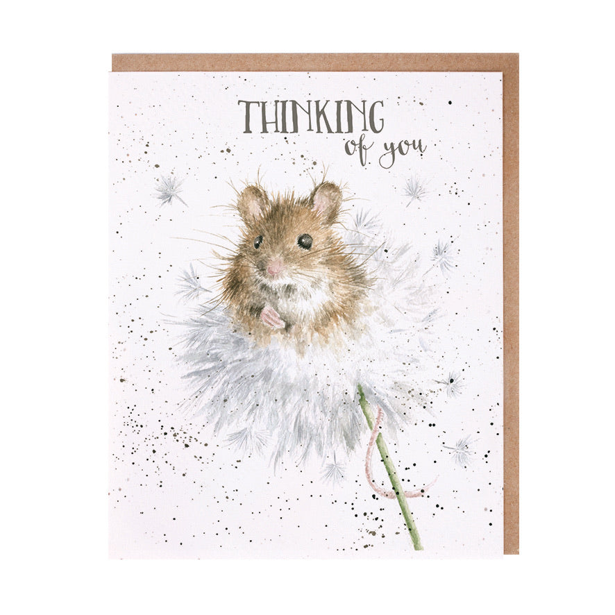 Thinking of You Card Mouse Card by Wrendale Designs