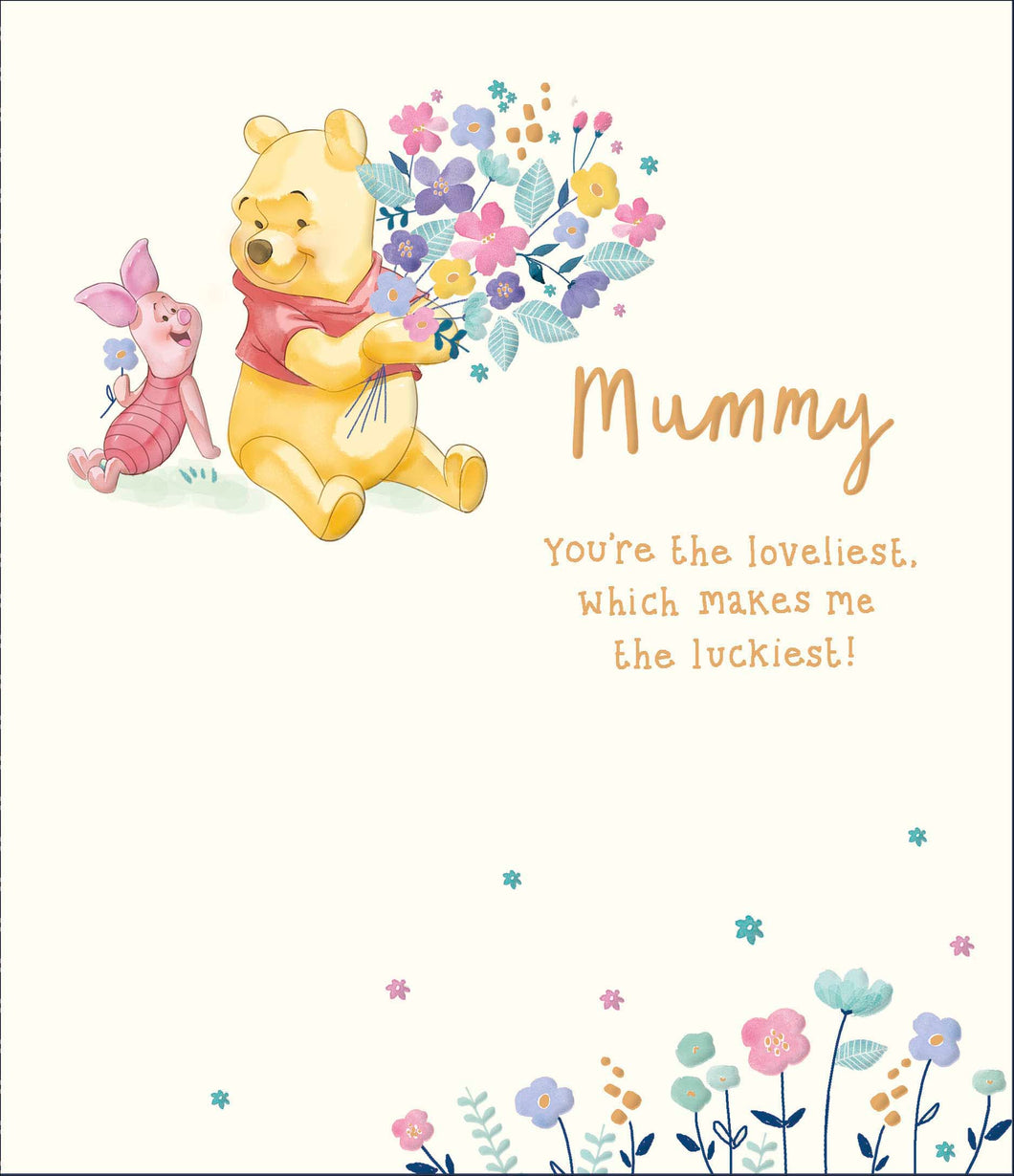 Winnie the Pooh Mummy Birthday Card