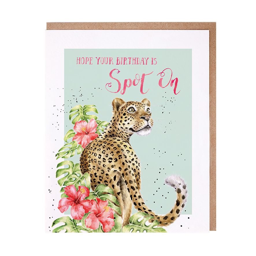 Leopard Birthday Card by Wrendale Designs