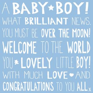 Baby Boy Card