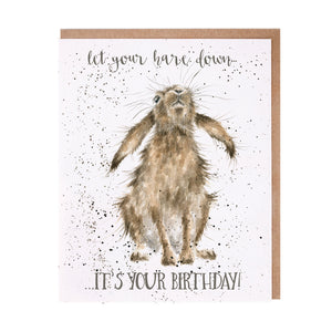 Hare Birthday Card by Wrendale Designs