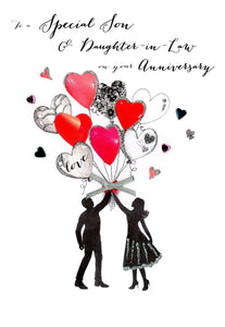 Son & Daughter-in-Law Anniversary Card