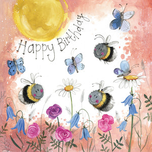 Bee Birthday Card by Alex Clark