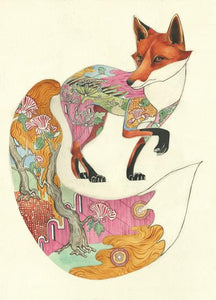 Blank Fox Card by Daniel Mackie