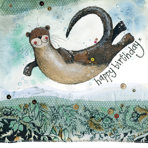 Otter Birthday Card by Alex Clark